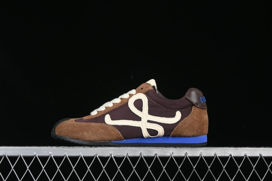 Loewe Ballet Runner 2.0 Sneakers Retro Style Casual Training Shoes - BROWN