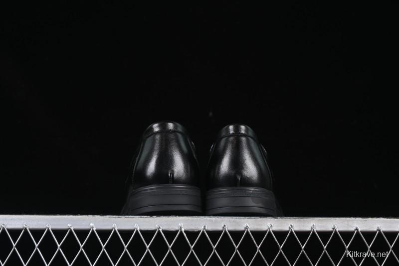 ECCO London Collection Slip-On Business Men's Leather Shoes with Wide Toe Box and Cushioned Sole - 61160801001