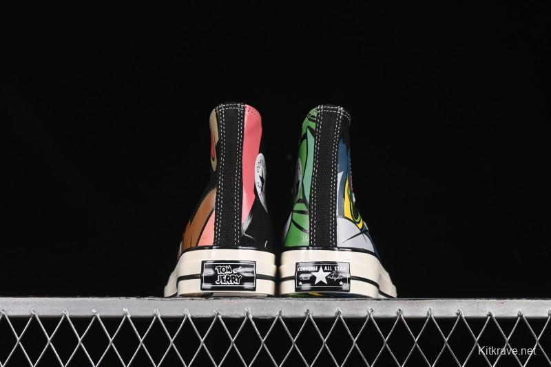 Converse Chuck Taylor All Star 1970s High Top Canvas Sneakers with Tom and Jerry Design - A15110C