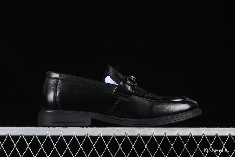 ECCO London Collection Slip-On Business Men's Leather Shoes with Wide Toe Box and Cushioned Sole - 61160801001