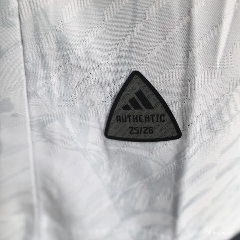 Player Version 2025 Japan White with Blue and Red Bird Jersey