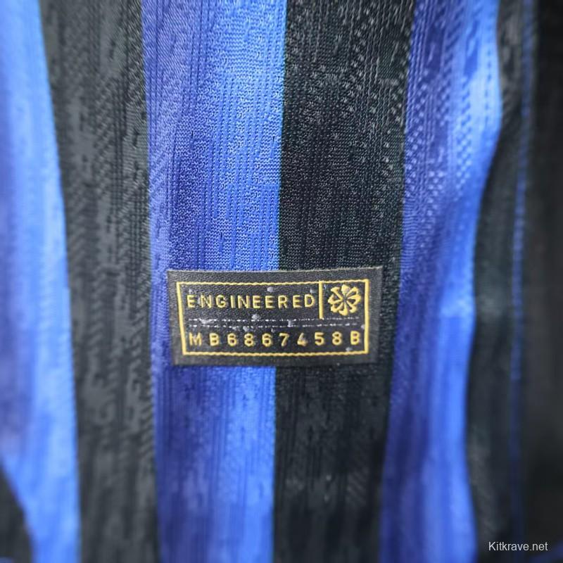 Player Version 25/26 Inter Milan Home Jersey Without Sponsor