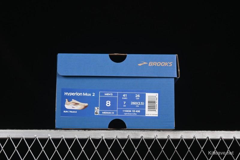 Brooks Hyperion Max 2 Cushioned Racing Marathon Running Shoes - 1104341D406