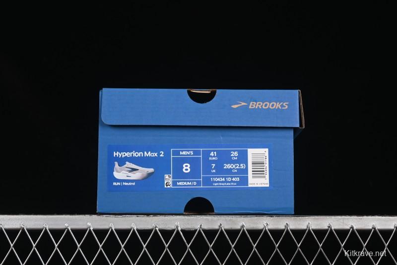 Brooks Hyperion Max 2 Cushioned Racing Marathon Running Shoes - 1104341D403