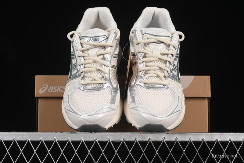Asics Gel-Kayano 14 Running Shoes with Engineered Elastic Double-Layer Knit Upper and 3D Visible GEL Cushioning - 1201A019-200