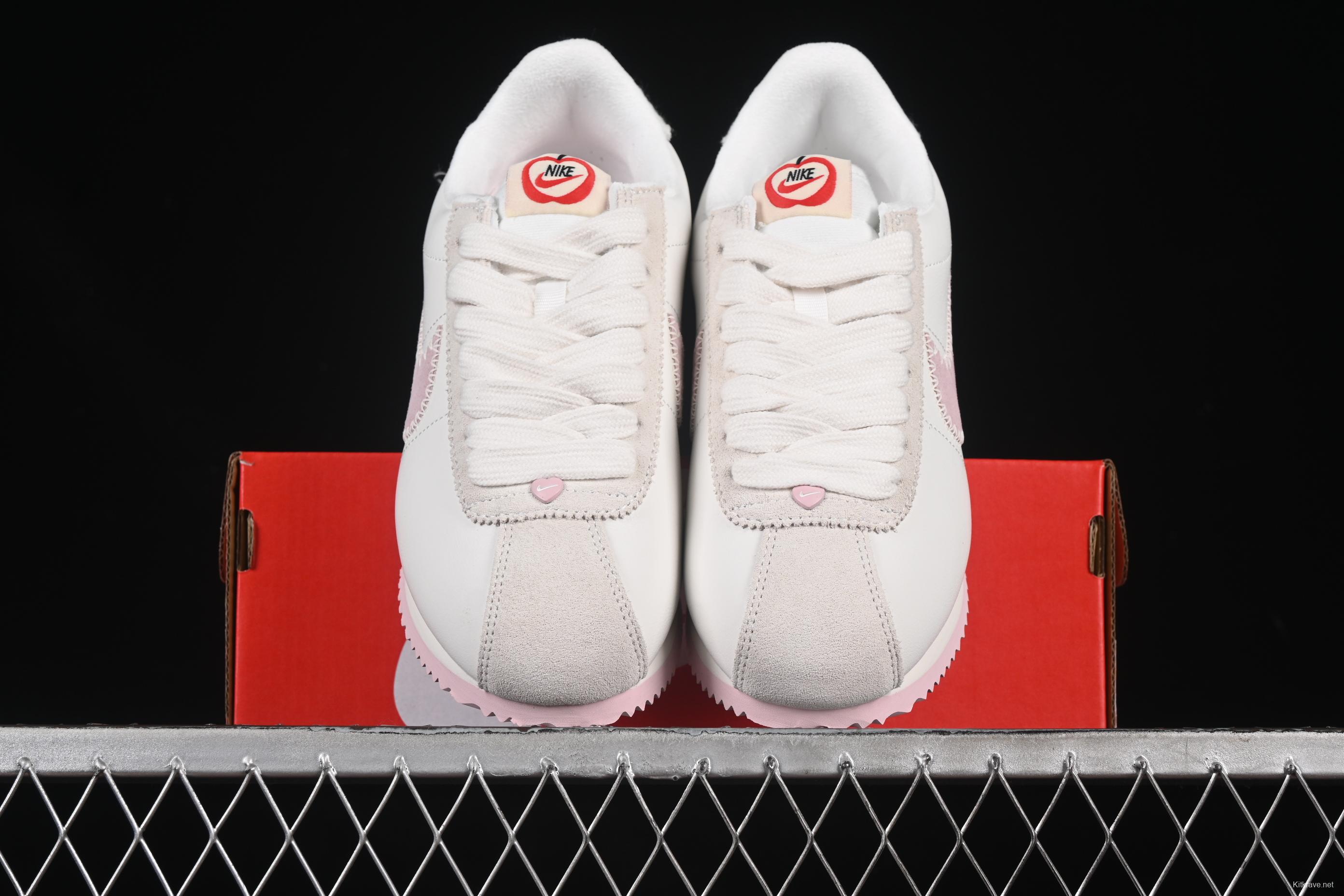 Nike Classic Cortez Leather Valentine's Day Forrest Gump Retro Original Leather Running Shoes - HV6012-161