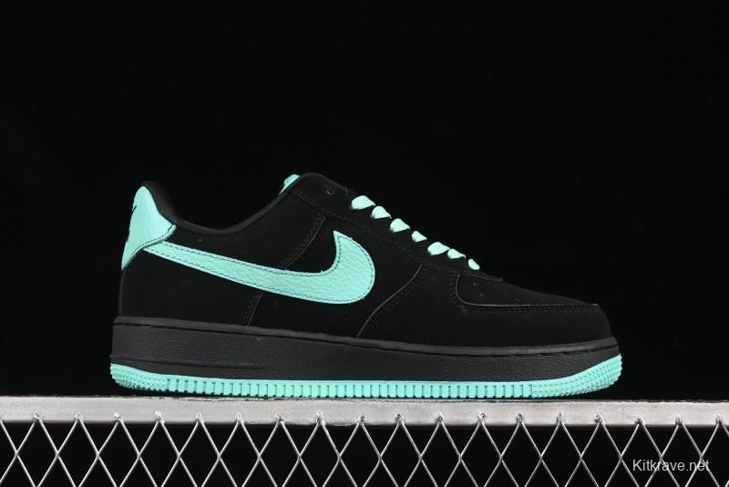 Nike Air Force 1 '07 Low Stussy Collaboration Tiffany Blue Casual Sneakers - DF0188-045