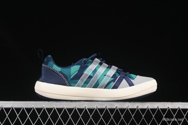 Adidas Climacool Boat Lace Graphic Breathable Cushion Casual Shoes - BA8396