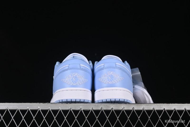 Nike Air Jordan 1 Low AJ1 White Blue Casual Sneakers - DC0774-142