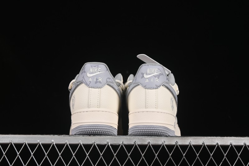 Nike Air Force 1'07 Low LV Collaboration Grey Print Drawstring Casual Sneakers - DM6868-062