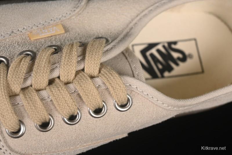 Vans Premium Authentic Suede Retro Sneakers with Translucent Rubber Sole - VN000CRQBYS