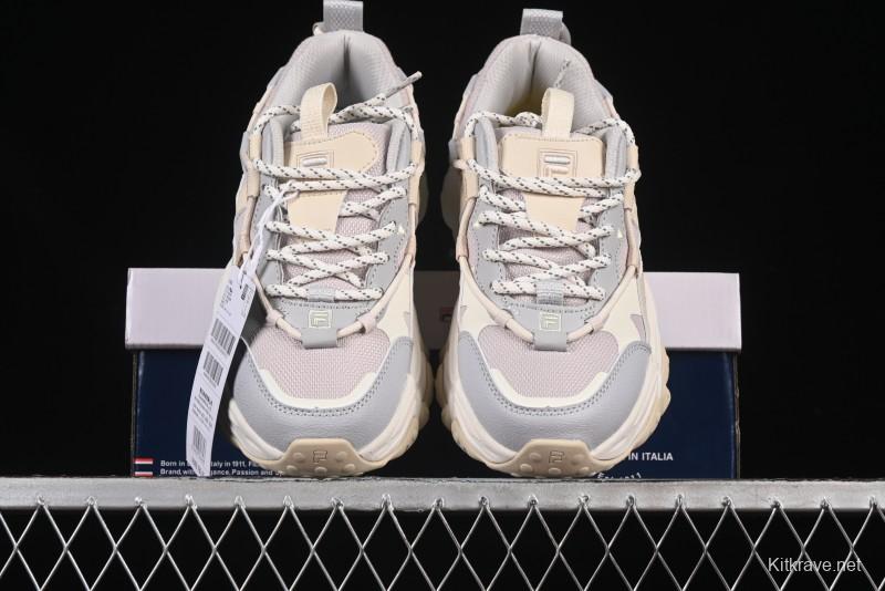 Fila Heritage Fluid Cat Claw 5.0 Vintage Dad Shoes with Lace-Up Design - F12W412105FLV