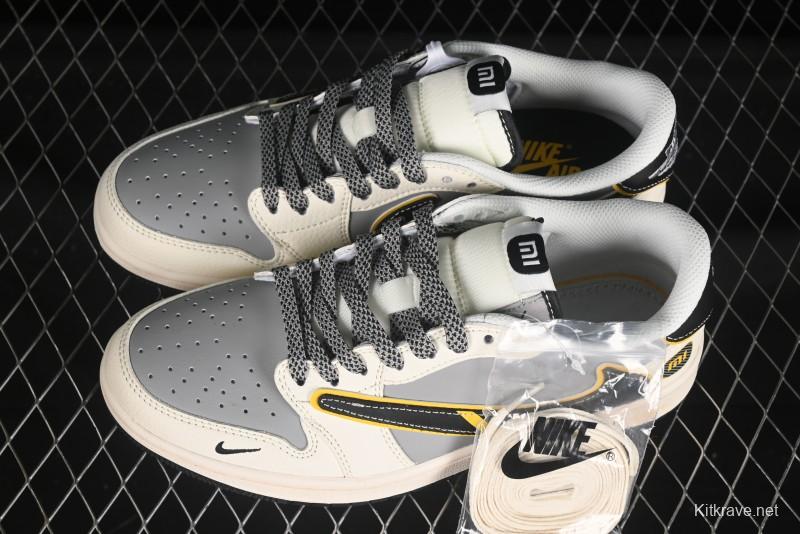 Nike Travis Scott x Fragment Design x Air Jordan 1 Low OG SP AJ1 Xiaomi Collaboration Su7-Ultru Low-Top Casual Sneakers - XX3168-162