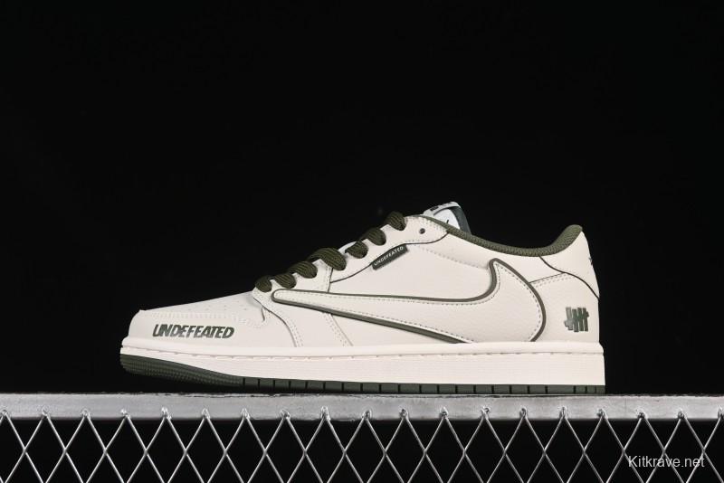 Nike Travis Scott x Fragment Design x Air Jordan 1 Low OG SP AJ1 Collaboration Casual Sneakers - DF1845-535