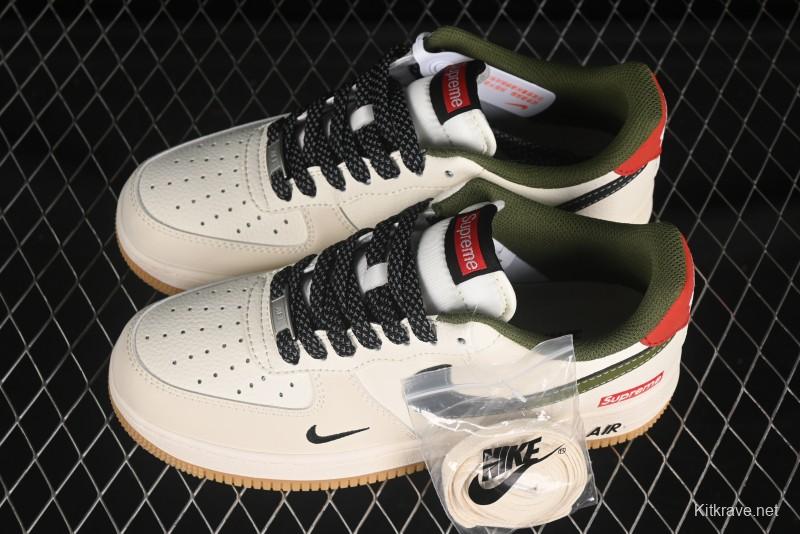 Nike Air Force 1 '07 Low Supreme Collaboration Gradient Gum Sole Casual Sneakers - XS1958-567