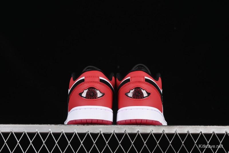 Nike Air Jordan 1 Low "White Black Gym Red" Retro Casual Sneakers - IB8971-106