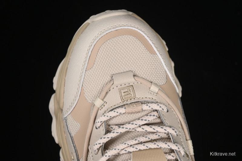Fila Heritage Fluid Cat Paw 5.0 Retro Dad Shoes with Lace-Up Design - F12M412105FOS