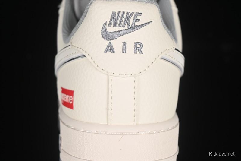 Nike Air Force 1 '07 Low Supreme Casual Sneakers with Full-Length Air Cushion - HH7518-058
