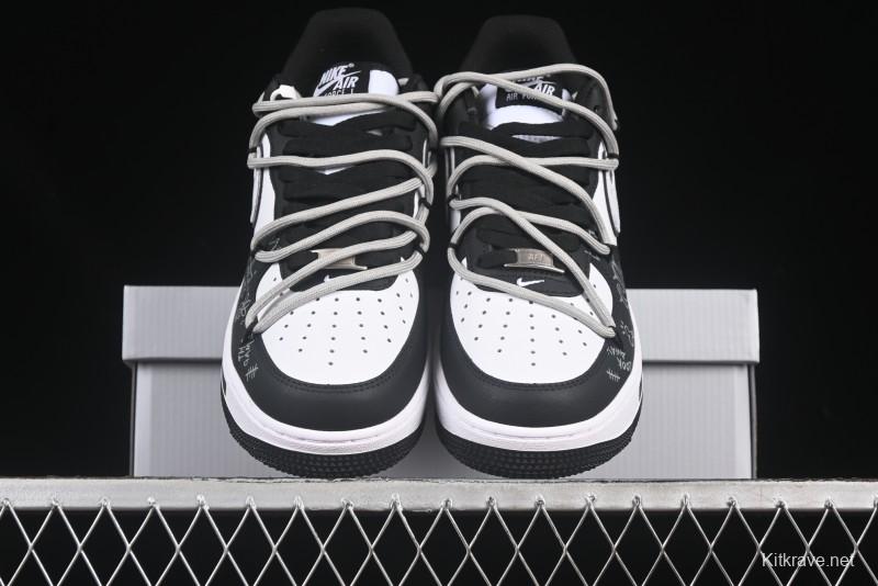 Nike Air Force 1'07 Low Denim Casual Sneakers with Full-Length Air Cushion - ZH0316-071