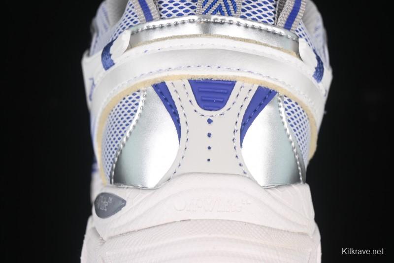 Off-White Be Right Low-Top Lifestyle Sneakers in White Blue - X.E5