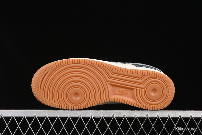 Nike Air Force 1'07 Low Gucci Collaboration Floral Pattern Rubber Sole Casual Sneakers - DF0188-058