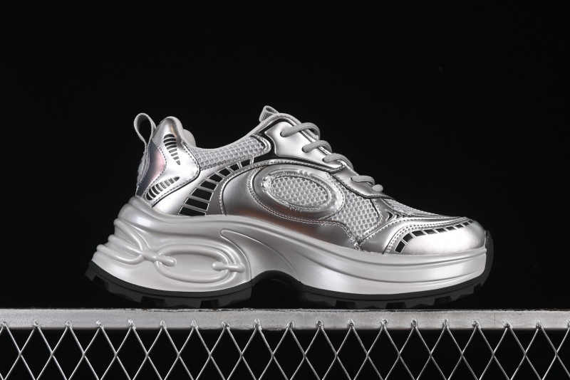 GG-CC Casual Sports Running Shoes with Triple-Layer Crescent Sole and 5cm Height Boost - 668-1