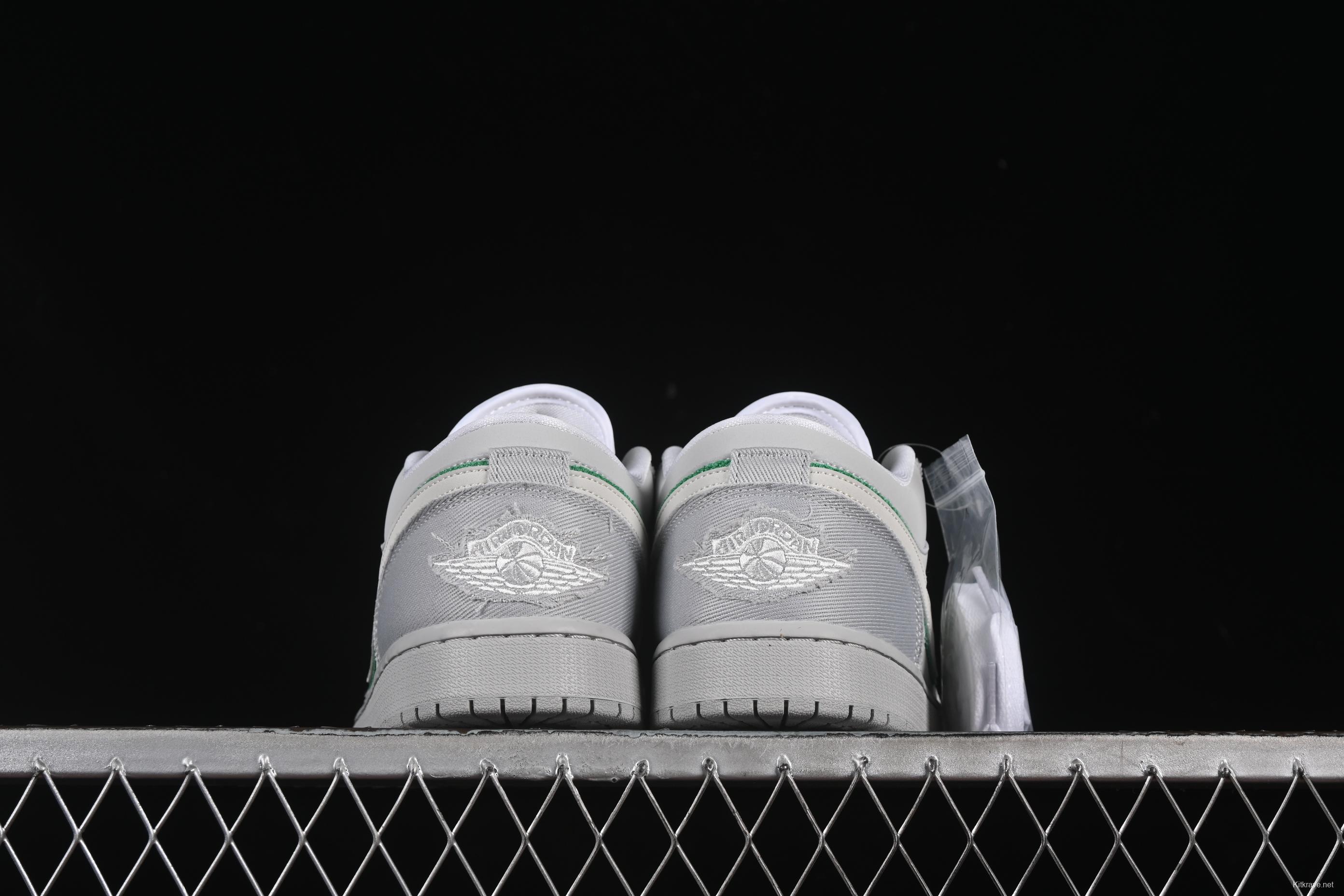 Nike Air Jordan 1 Low "Dongdan" Casual Sneakers with Woven Grey Design - IH3369-077