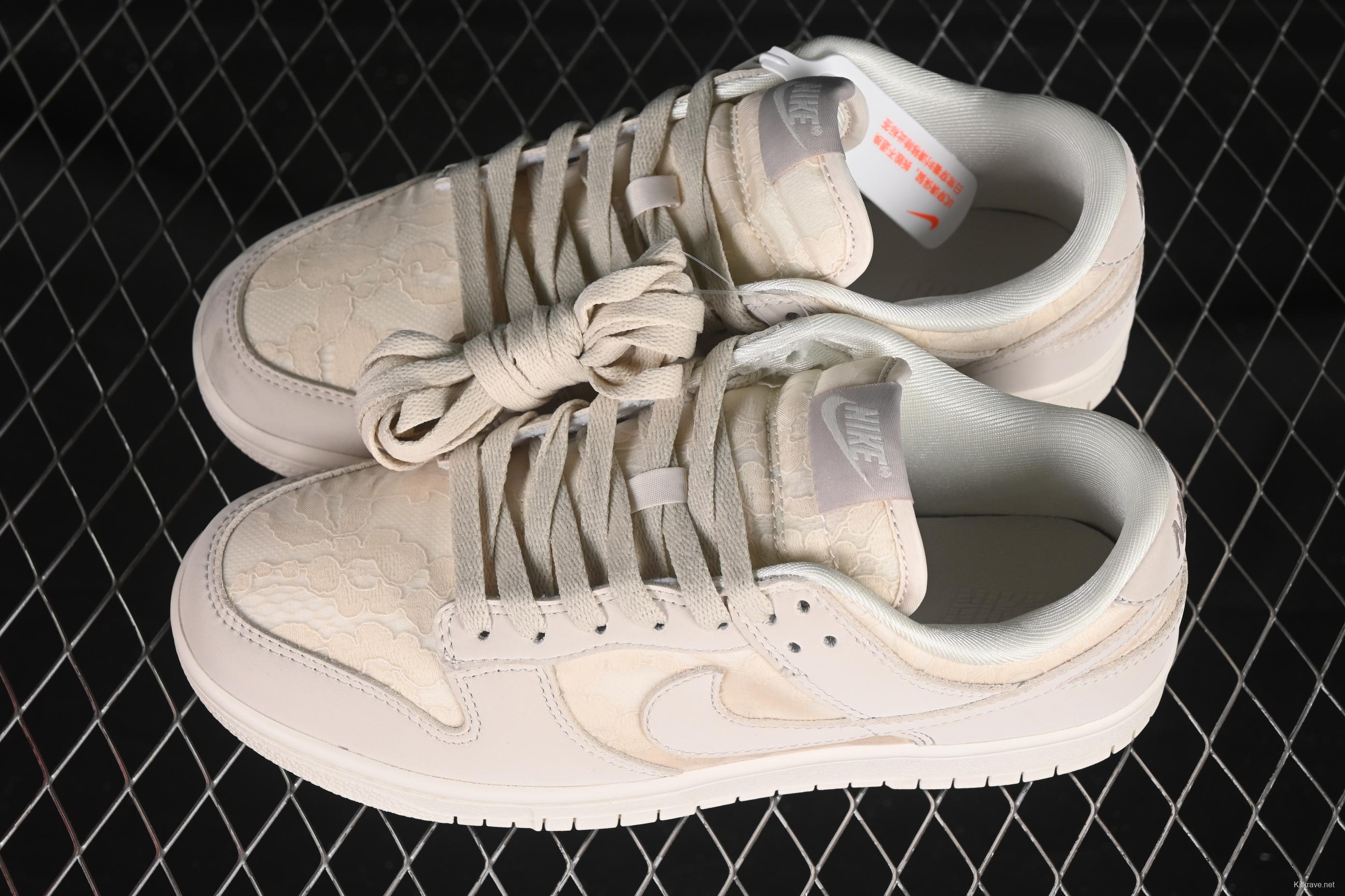 Nike SB Dunk Low Light Orewood Brown Lace Floral Skate Shoes - HJ5870-100