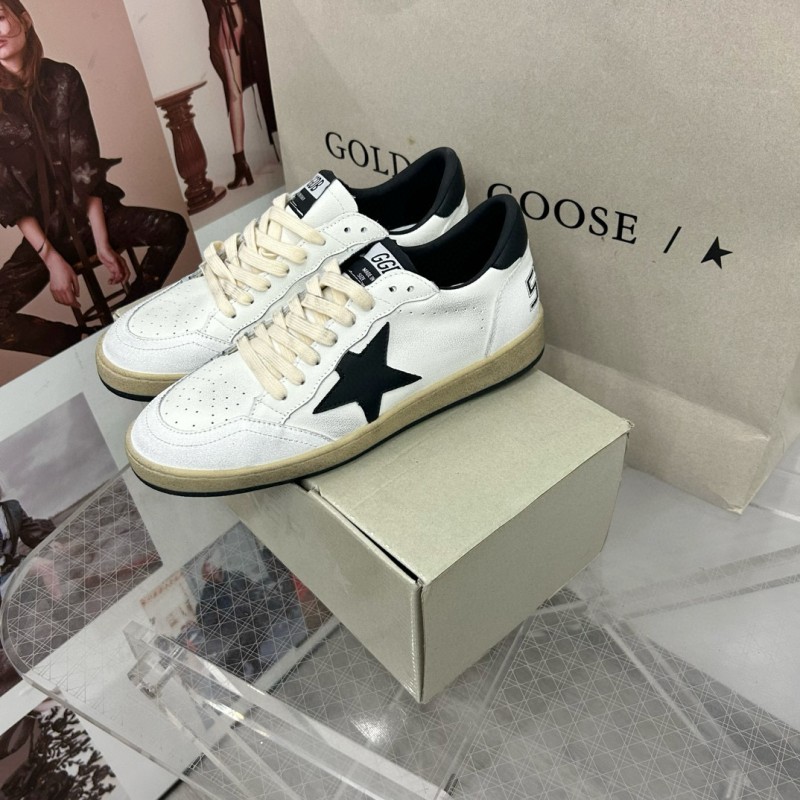 2024 Unisex GGDB White Black Leather Low Top Sneakers MJ00260