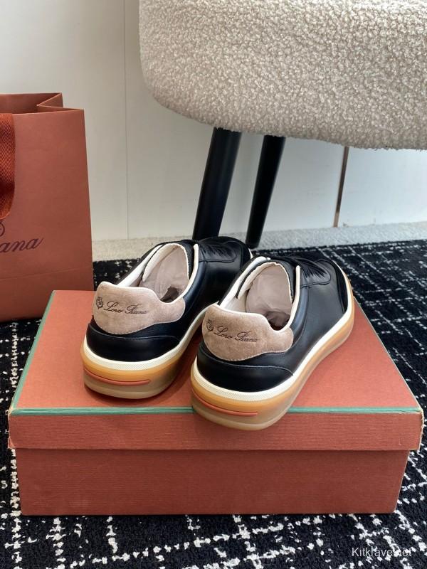 2024 Men Le Parmentier black suede leather casual sneakers MJ00320