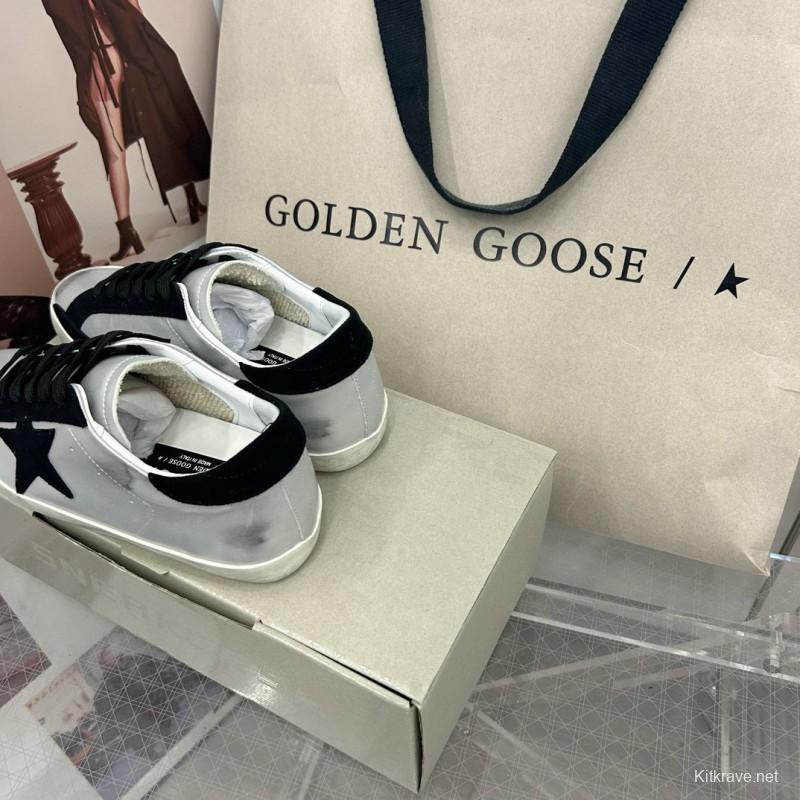 2025 Unisex GGDB White Black Leather Sneakers