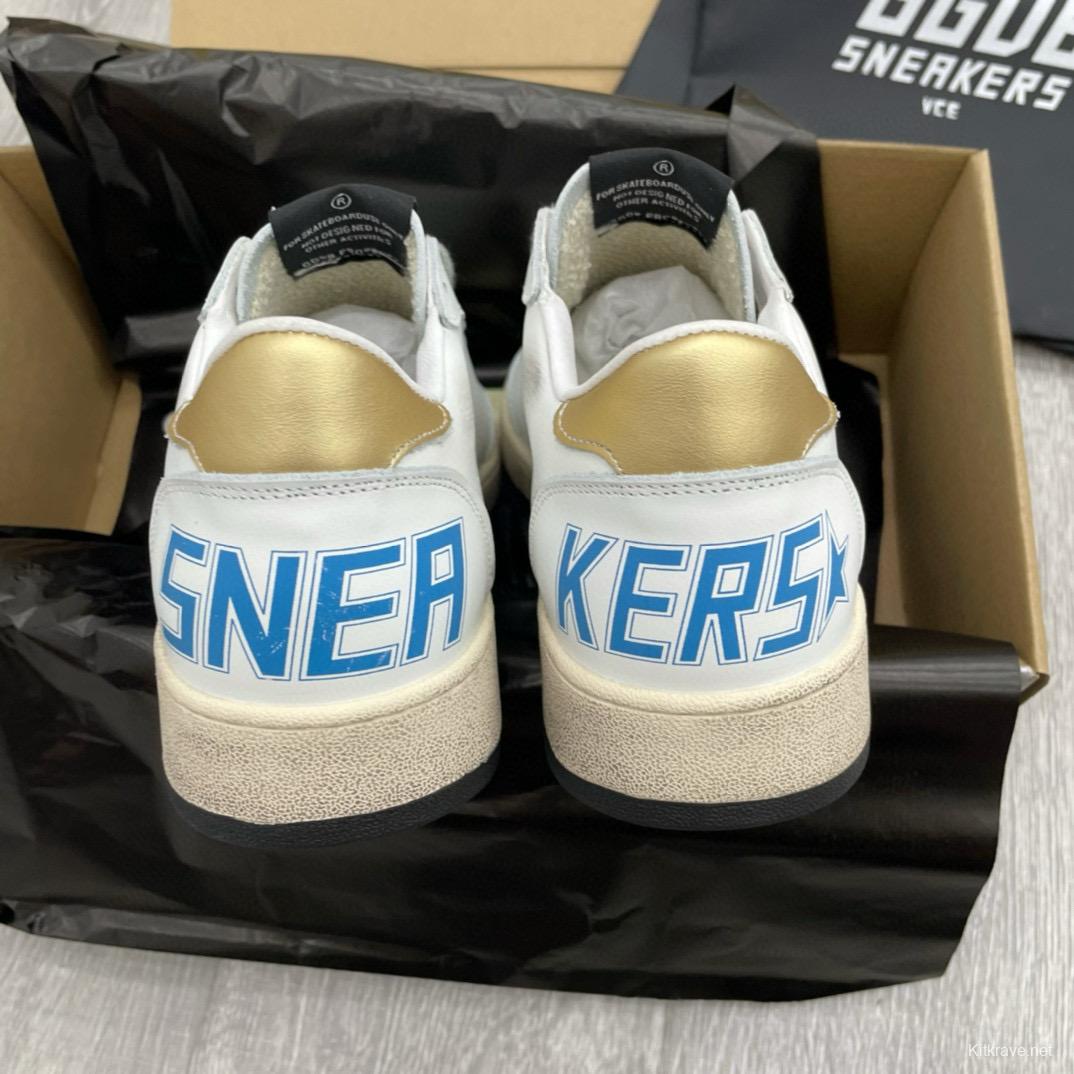 2024 Unisex GGDB White Black Leather Sneakers MJ00260