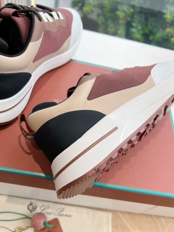 2024 Unisex Le Parmentier Brown Beige Knit Casual Sneakers Top Version MJ00340