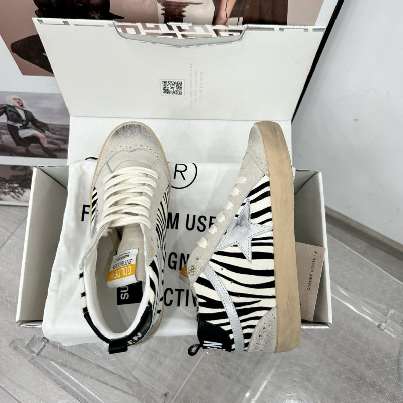 2024 Unisex GGDB Black White Grey Suede High Top Sneakers MJ00300