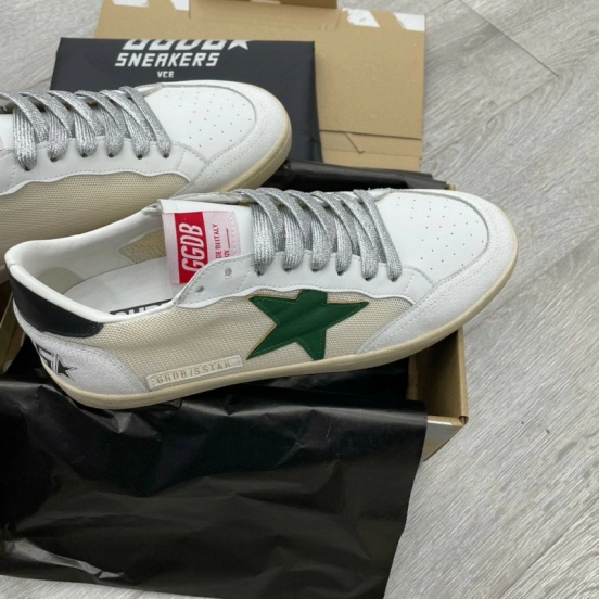 2024 Unisex GGDB White Green Suede Leather Sneaker MJ00260