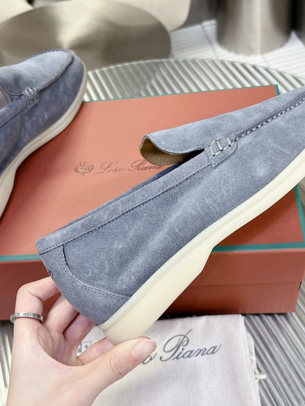 2024 Men Le Parmentier Blue Suede Loafers MJ00270