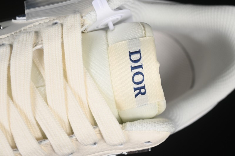 Nike Air Force 1 '07 Low Dior Collaboration Blue Four Small Silver Swoosh Casual Sneakers - XS2869-001