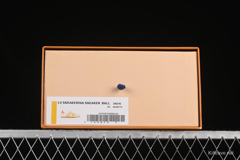 Louis Vuitton Sneakerina Round Toe Lace-Up Ballet Style Flat Training Shoes