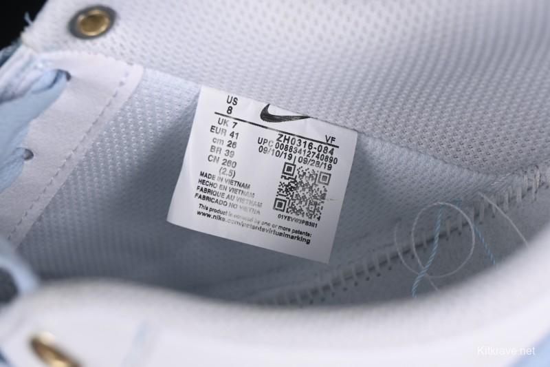 Nike Air Force 1 '07 Low Custom 2D Theme Four Hook Sky Blue Casual Sneakers - ZH0316-084