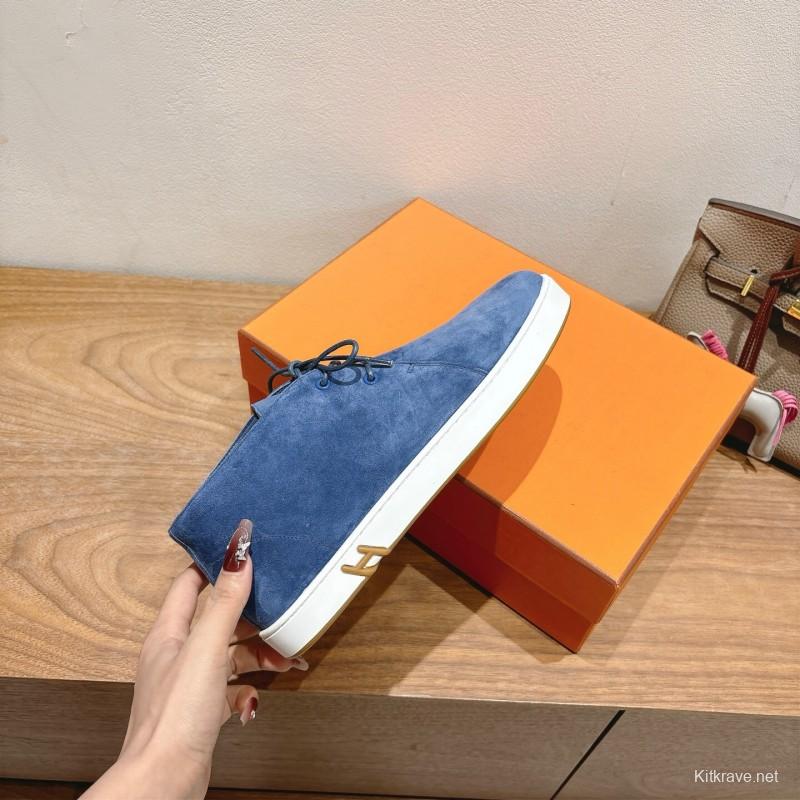 2025 Unisex H Blue Suede Boots AS00380