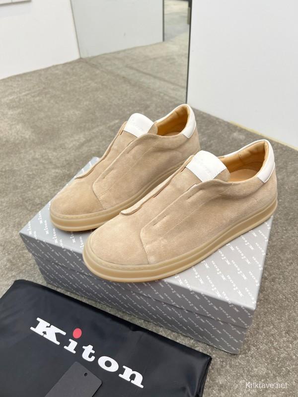 Kiton Men's Four Seasons Classic Casual Slip-On Loafer - AS00320