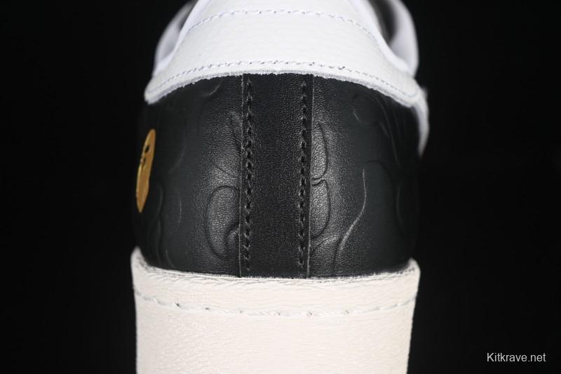 Adidas Bape Superstar Casual Sneakers with Shell Toe Design - JQ3666