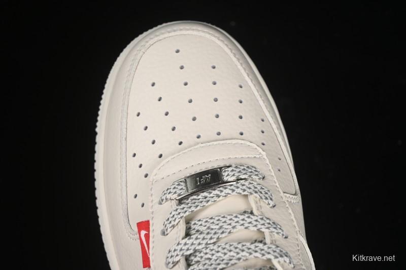 Nike Air Force 1 '07 Low Supreme Collaboration Versatile Beige Casual Sneakers - CS5288-011
