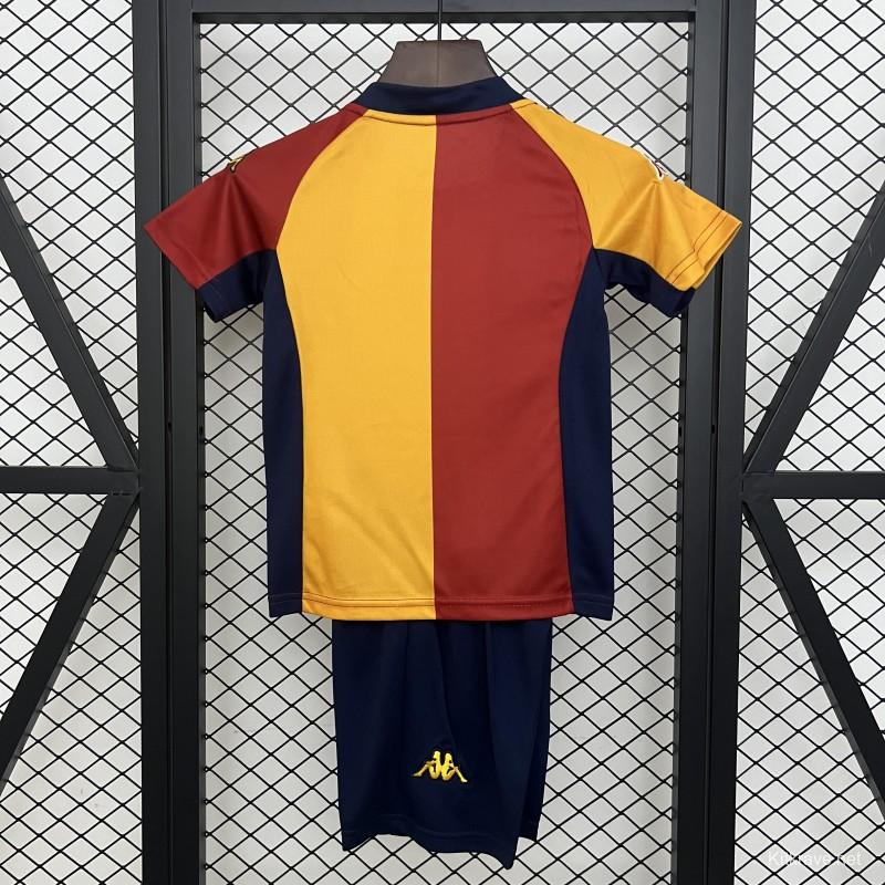 Retro 01/02 Kids Roma Home Size 16-28 Jersey