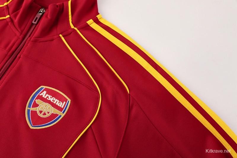 25/26 Arsenal Red Full Zipper Jacket +Long Pants