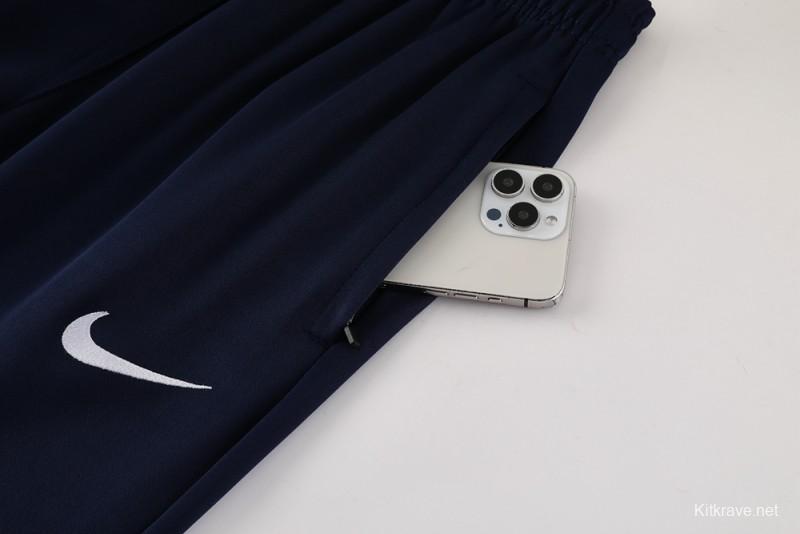 2025 Nike Blue/Navy Full Hoodie Zipper Jacket +Long Pants