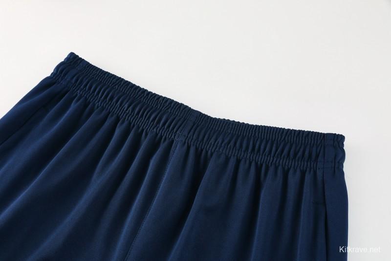 2025 Nike Blue Full Hoodie Zipper Jacket +Long Pants