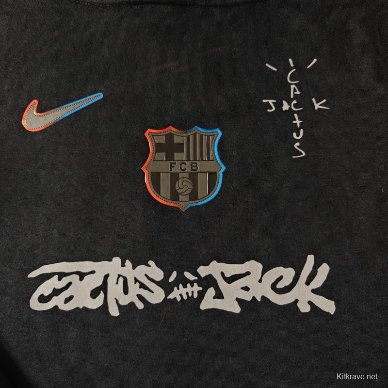 25/26 Barcelona Black Cactus Jack Hoodie -7 Colors