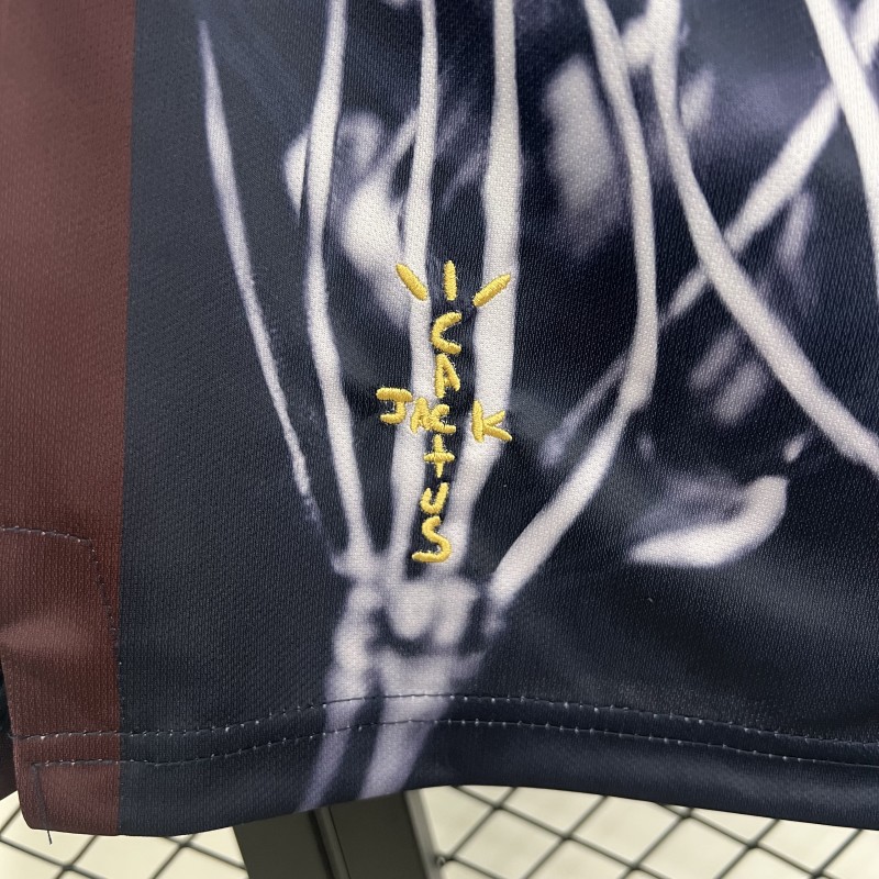 25/26 Barcelona x Cactus Jack Skeleton Home 'Black' Shorts