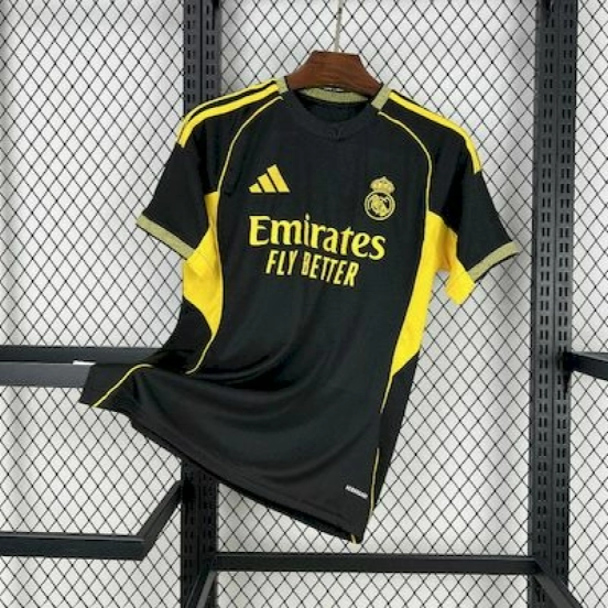 2025/26 Real Madrid Black And Yellow Special Edition Jersey